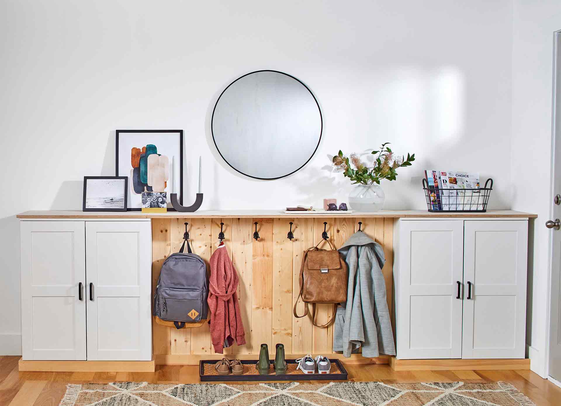 depolama ve giriş alanları