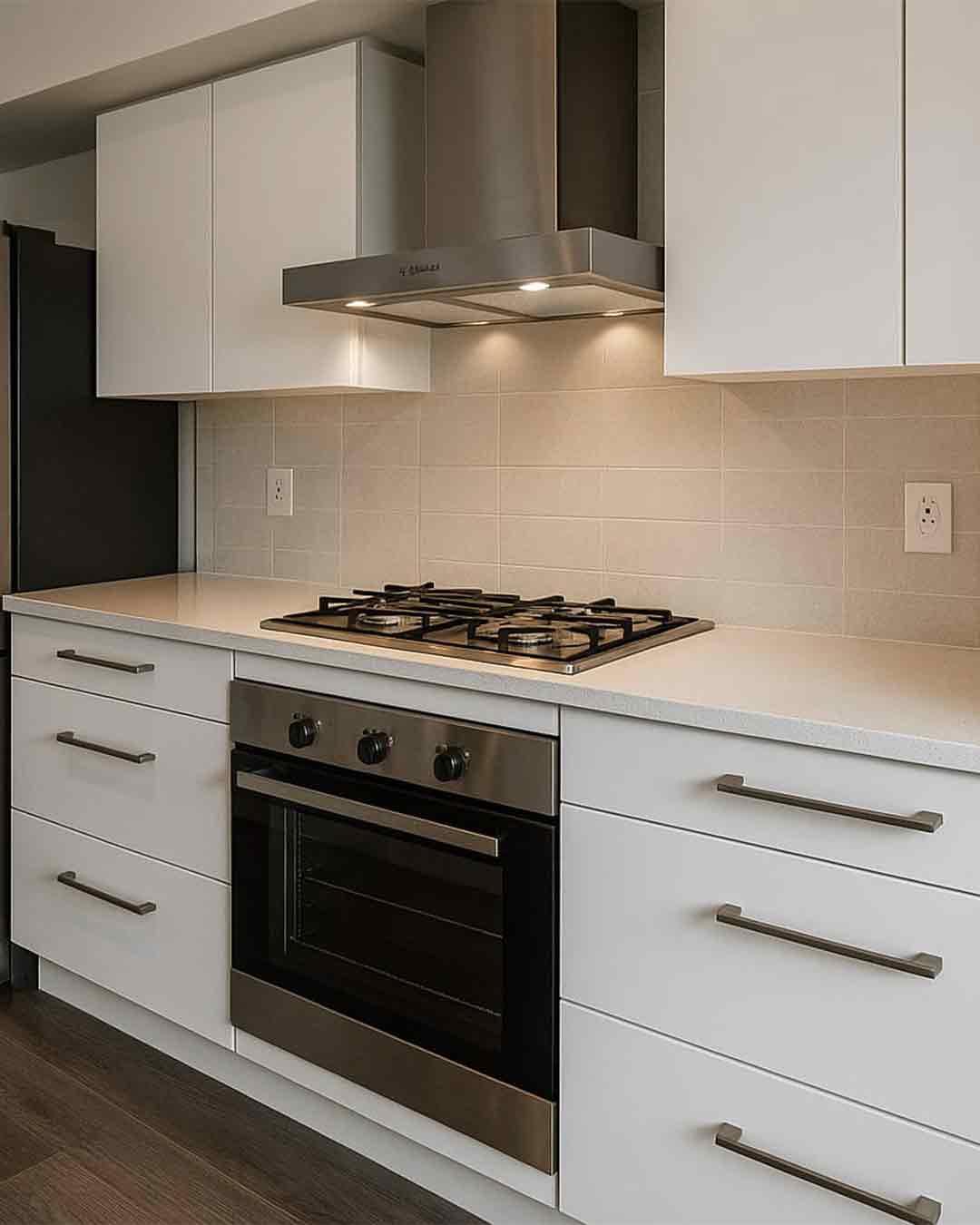 Beyaz Minimalist MutfakTasarımı