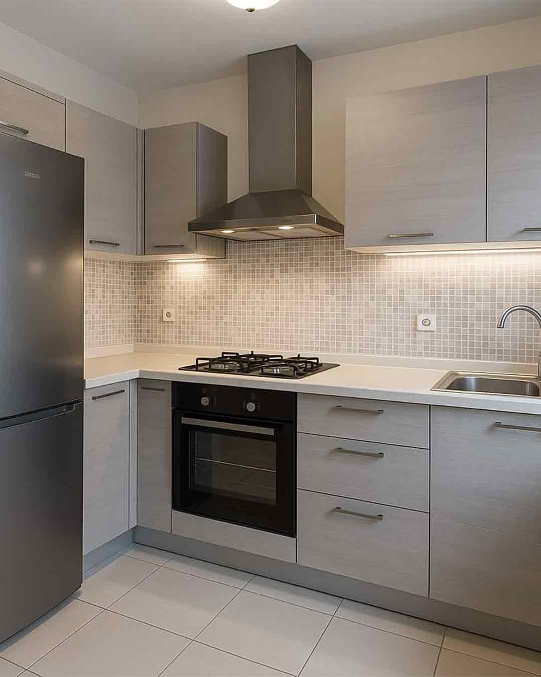 Urban Modern Köşe Mutfak Tasarımı